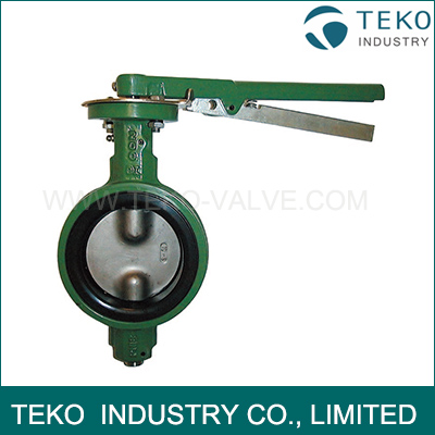 Two Piece Shaft Wafer Type Butterfly Valve Concentric Design For Water Works Two Piece Shaft Wafer Type Butterfly Valve Concentric Design For Water Works