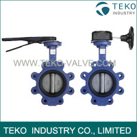 Wafer End Lug Type Butterfly Valve Concentric Resilient General Purpose With SS304 Disc Wafer End Lug Type Butterfly Valve Concentric Resilient General Purpose With SS304 Disc
