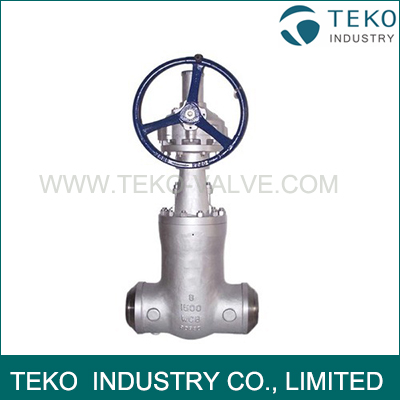 Self - Tightening Sealing Wedge Gate Valve , High Pressure Gate Valve For Power Station Self - Tightening Sealing Wedge Gate Valve , High Pressure Gate Valve For Power Station