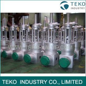 Butt Weld Wedge Gate Valve , Dynamic High Pressure Seal Parallel Double disc slide valve