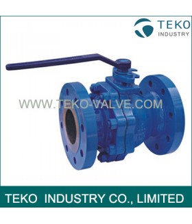 Floating Ball Design Flanged Ball Valve , CF8 Body RPTFE Seated 2 Inch Ball Valve For WOG