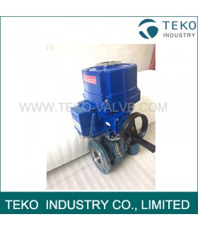 ISO 5211 Mounted Electric Actuated Regulating Control Flanged Ball Valve